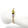 Load image into Gallery viewer, YELLOW GOLD NATURAL GEMSTONES BRACELET