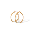 Load image into Gallery viewer, YELLOW GOLD HOOP EARRINGS WITH SIMULATED SCREWS