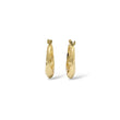 Load image into Gallery viewer, YELLOW GOLD HAMMERED HOOP EARRINGS