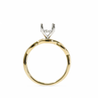 Load image into Gallery viewer, TWO TONE GOLD SEMI MOUNT RING SETTING FOR ROUND STONE