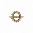 Load image into Gallery viewer, ROSE GOLD SEMI MOUNT RING SETTING FOR OVAL GEMSTONE