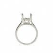 Load image into Gallery viewer, WHITE GOLD SEMI MOUNT RING SETTING FOR A ROUND CENTER STONE
