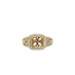 Load image into Gallery viewer, YELLOW GOLD SEMI MOUNT RING SETTING FOR SQUARE STONE