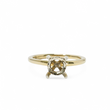 Load image into Gallery viewer, TWO TONE GOLD SEMI MOUNT RING SETTING FOR A ROUND CENTER STONE