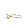 Load image into Gallery viewer, TWO TONE GOLD SEMI MOUNT RING SETTING FOR A ROUND CENTER STONE