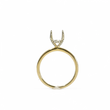 Load image into Gallery viewer, TWO TONE GOLD SEMI MOUNT RING SETTING FOR A ROUND CENTER STONE