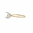 Load image into Gallery viewer, TWO TONE GOLD SOLITAIRE RING SETTING