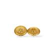 Load image into Gallery viewer, YELLOW GOLD CULTURED HALF PEARL STUD EARRINGS