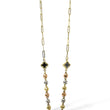 Load image into Gallery viewer, THREE TONE NECKLAVE WITH HEART PENDANT