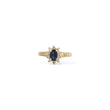 Load image into Gallery viewer, YELLOW GOLD LADY'S RING WITH SAPPHIRE STONE AND NATURAL DIAMONDS