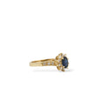 Load image into Gallery viewer, YELLOW GOLD LADY'S RING WITH SAPPHIRE STONE AND NATURAL DIAMONDS