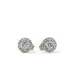 Load image into Gallery viewer, WHITE GOLD NATURAL DIAMOND STUD EARRINGS