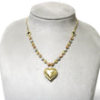 Load image into Gallery viewer, THREE TONE NECKLAVE WITH HEART PENDANT