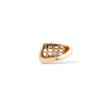 Load image into Gallery viewer, YELLOW GOLD LADY'S RING WITH SQUARE CUT PINK SAPPHIRES