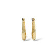 Load image into Gallery viewer, YELLOW GOLD HAMMERED HOOP EARRINGS
