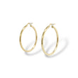 Load image into Gallery viewer, YELLOW GOLD TUBE STYLE HOOP EARRINGS