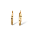 Load image into Gallery viewer, YELLOW GOLD HOOP EARRINGS WITH SIMULATED SCREWS