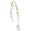 Load image into Gallery viewer, THREE TONE ROSARY NECKLACE