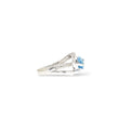 Load image into Gallery viewer, WHITE GOLD SWISS BLUE TOPAZ RING
