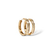 Load image into Gallery viewer, YELLOW GOLD HOOP EARRINGS WITH ROUND NATURAL DIAMONDS
