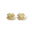 Load image into Gallery viewer, YELLOW GOLD CRISS CROSS EARRINGS
