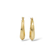 Load image into Gallery viewer, YELLOW GOLD SHELL STYLE POLISHED HOOP EARRINGS