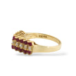 Load image into Gallery viewer, YELLOW GOLD LADY'S RING WITH RUBY AND NATURAL DIAMONDS