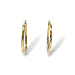 Load image into Gallery viewer, YELLOW GOLD HOOP EARRINGS WITH DIAMOND CUT FINISHED