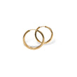 Load image into Gallery viewer, YELLOW GOLD HOOP EARRINGS WITH ROUND NATURAL DIAMONDS