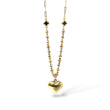 Load image into Gallery viewer, THREE TONE NECKLAVE WITH HEART PENDANT