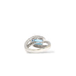 Load image into Gallery viewer, WHITE GOLD SWISS BLUE TOPAZ RING