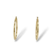 Load image into Gallery viewer, YELLOW GOLD TUBE STYLE HOOP EARRINGS