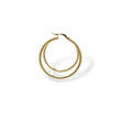 Load image into Gallery viewer, YELLOW GOLD TUBE STYLE HOOP EARRINGS