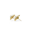 Load image into Gallery viewer, YELLOW GOLD CULTURED HALF PEARL STUD EARRINGS