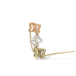 Load image into Gallery viewer, THREE BUTTERFLY DIAMOND PENDANT WITH NECKLACE