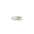 Load image into Gallery viewer, WHITE GOLD PRINCESS CUT PAST,PRESENT,AND FUTURE RING