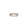 Load image into Gallery viewer, WHITE GOLD PRINCESS CUT PAST,PRESENT,AND FUTURE RING