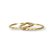 Load image into Gallery viewer, YELLOW GOLD HOOP EARRINGS WITH DIAMOND CUT FINISHED