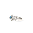 Load image into Gallery viewer, WHITE GOLD SWISS BLUE TOPAZ RING