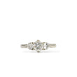 Load image into Gallery viewer, WHITE GOLD PAST PRESENT FUTURE LADY'S RING WITH NATURAL DIAMONDS
