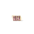Load image into Gallery viewer, YELLOW GOLD LADY'S RING WITH SQUARE CUT PINK SAPPHIRES