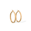 Load image into Gallery viewer, YELLOW GOLD HOOP EARRINGS WITH SIMULATED SCREWS