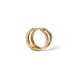 Load image into Gallery viewer, YELLOW GOLD HOOP EARRINGS WITH ROUND NATURAL DIAMONDS