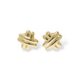 Load image into Gallery viewer, YELLOW GOLD CRISS CROSS EARRINGS