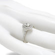 Load image into Gallery viewer, WHITE GOLD TWO ROW BEZEL NATURAL DIAMOND LADY'S RING