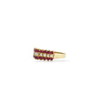 Load image into Gallery viewer, YELLOW GOLD LADY'S RING WITH RUBY AND NATURAL DIAMONDS