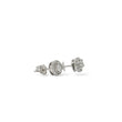 Load image into Gallery viewer, WHITE GOLD NATURAL DIAMOND STUD EARRINGS