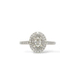 Load image into Gallery viewer, WHITE GOLD TWO ROW BEZEL NATURAL DIAMOND LADY'S RING