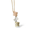 Load image into Gallery viewer, THREE BUTTERFLY DIAMOND PENDANT WITH NECKLACE