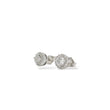 Load image into Gallery viewer, WHITE GOLD NATURAL DIAMOND STUD EARRINGS